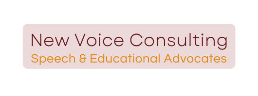 New Voice Consulting Speech Educational Advocates